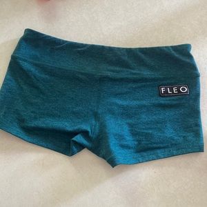 Fleo original 2.5 inseam heathered teal